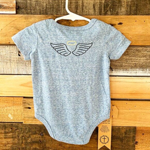 Blue Baby Onsie, Angels Look After Me wherever I go. - Picture 2 of 2